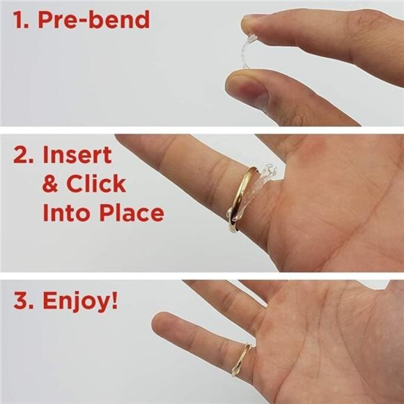 Chrome Cherry Ringo Invisible Ring Size Adjuster for Loose Rings (Multi 20-Pack - Picture 3 of 7